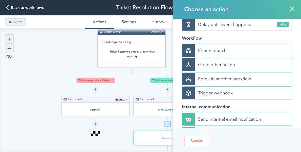 Workflow automatyzujący proses obsługi klienta